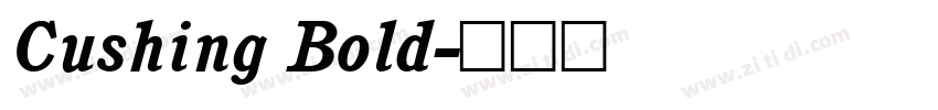 Cushing Bold字体转换